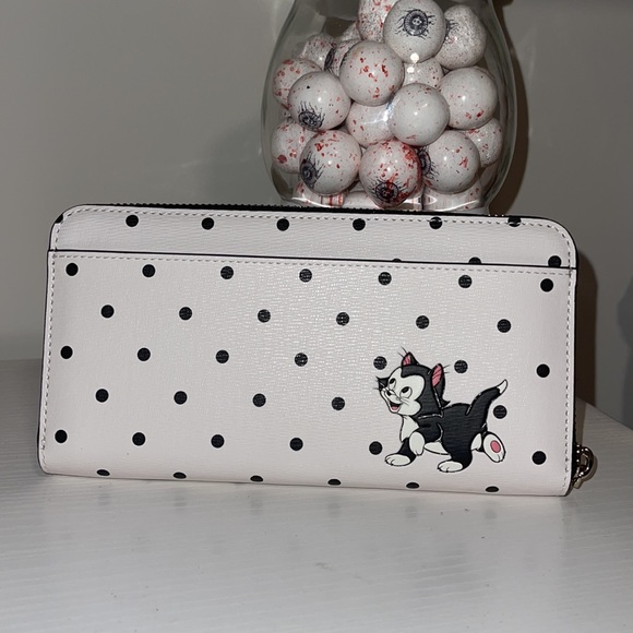 KATE SPADE DISNEY POLKA DOT LARGE CONTINENTAL WALLET Minnie Mouse - Picture 8 of 11